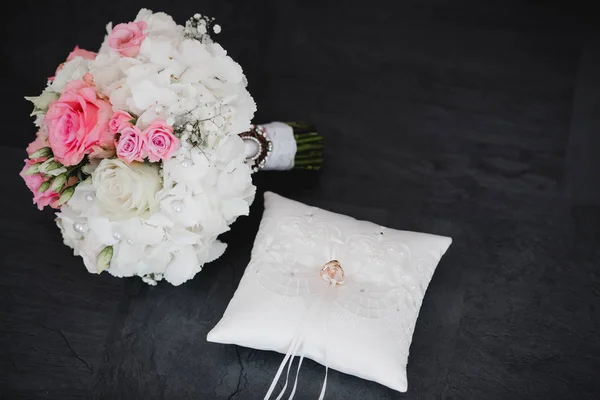 Preparándose boda fotografía — Foto de Stock