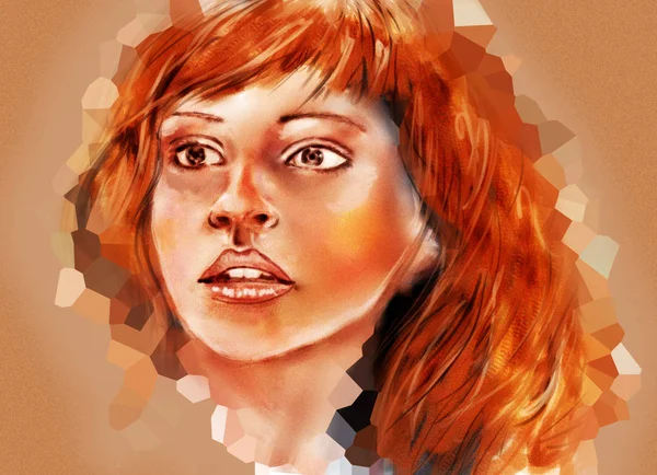Retrato Abstrato Hermione Granger — Fotografia de Stock