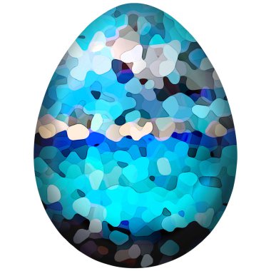 Beyaz arka plan üzerinde renkli Paskalya yortusu yumurta