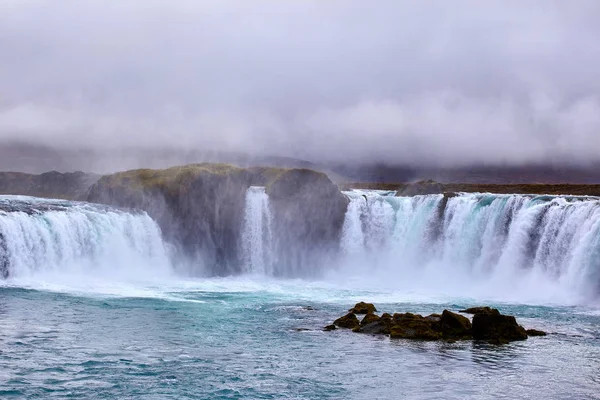 Cachoeira Muito Bonita Godafoss Islândia — Fotografia de Stock