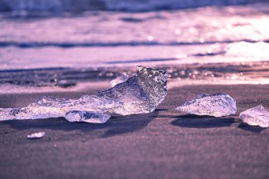 İzlanda'daki en büyük buzul lagün Joekulsarlon olduğunu