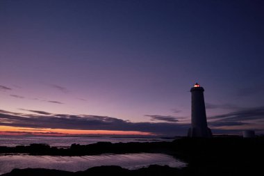 deniz deniz feneri günbatımı