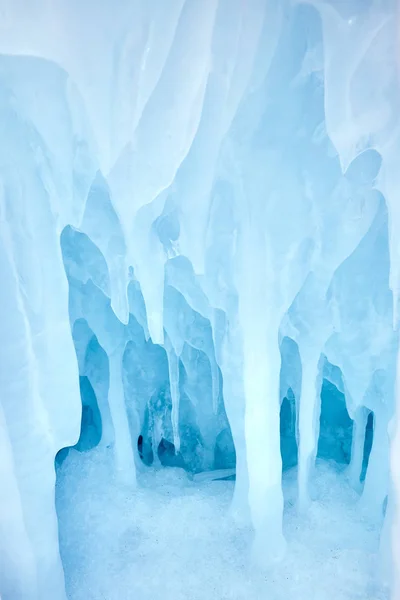 Hermosos Carámbanos Hielo Multicolores Hielo Color Abstracto — Foto de Stock