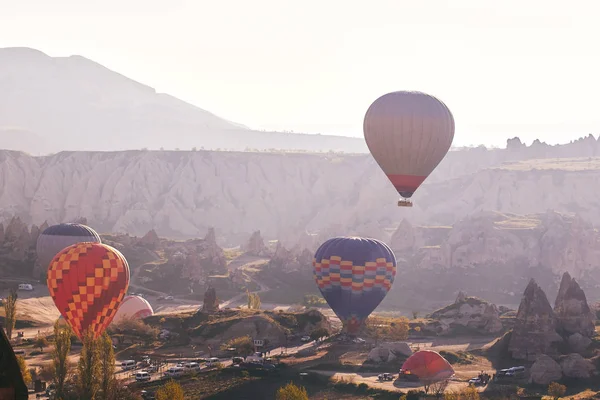 Luftballons Kappadokien Truthahn Goreme — Stockfoto