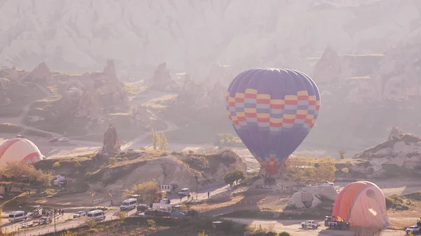 Luftballons Kappadokien Truthahn Goreme — Stockfoto