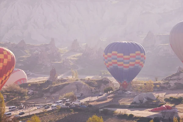 Luftballons Kappadokien Truthahn Goreme — Stockfoto