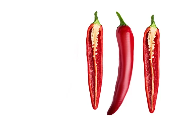 Bezproblémový Model Červenými Chilli Papričkami Zelenina Abstraktní Pozadí Koláž Potravin — Stock fotografie