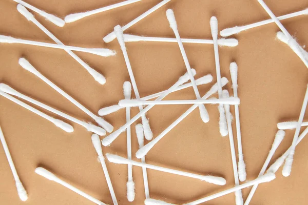 Limpeza Botões Algodão Para Orelhas Bambu Natural Reciclável Sem Plástico — Fotografia de Stock