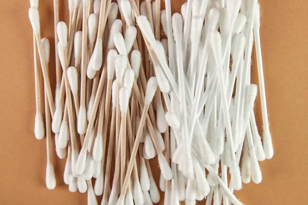 Limpeza Botões Algodão Para Orelhas Bambu Natural Reciclável Sem Plástico — Fotografia de Stock