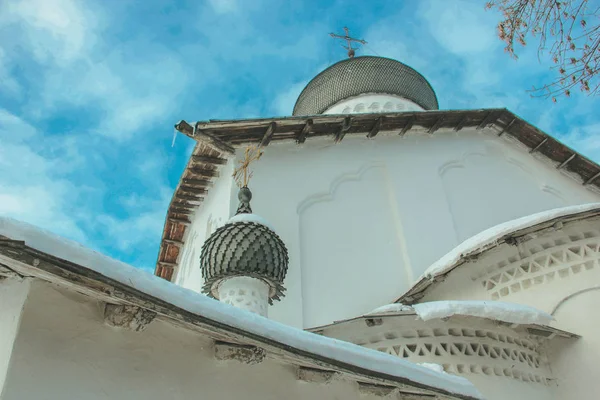 Pskov Kilisesi. - Rusya. Ocak 2019