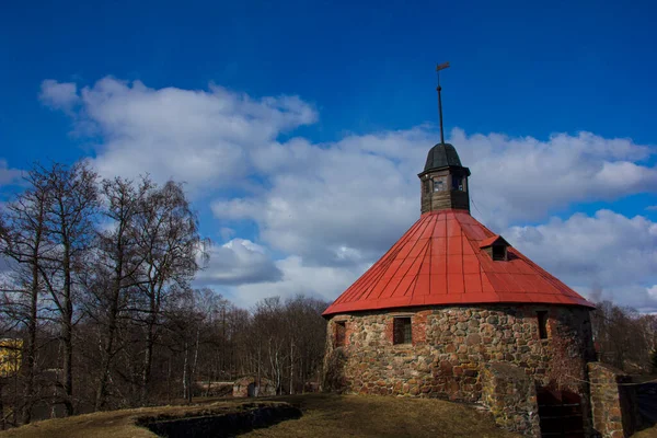 Каменная Крепость Корела Городе Приозерске — стоковое фото