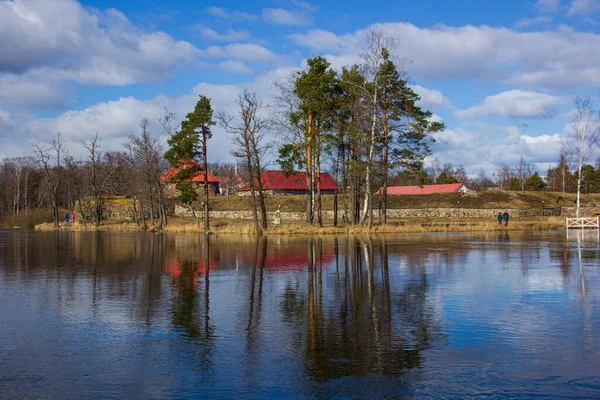 View Korela Fortress Vuoksa River City Priozersk — Stock Photo, Image