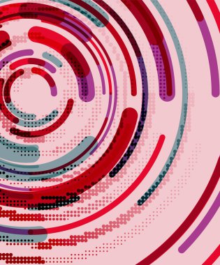 Dairesel çizgiler, daireler, geometrik arka plan