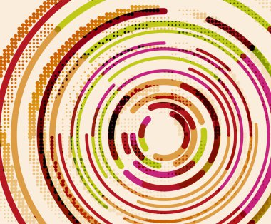 Dairesel çizgiler, daireler, geometrik arka plan