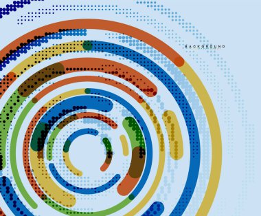 Dairesel çizgiler, daireler, geometrik arka plan
