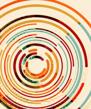 Dairesel çizgiler, daireler, geometrik arka plan