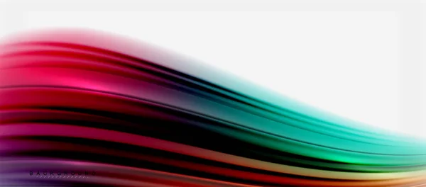 Fond flou aux couleurs fluides, lignes d'ondes abstraites, illustration vectorielle — Image vectorielle