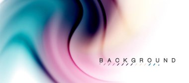 Girdap sıvısı akan renklerin hareket efekti, holografik soyut arkaplan