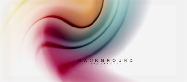 Girdap sıvısı akan renklerin hareket efekti, holografik soyut arkaplan