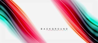 Bulanık sıvı arka plan renkleri, özet satırları, vektör çizim dalgalar