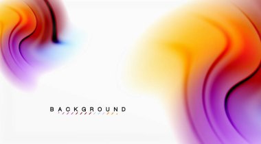 Girdap sıvısı akan renklerin hareket efekti, holografik soyut arkaplan