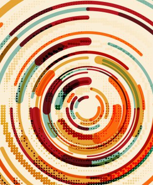 Dairesel çizgiler, daireler, geometrik arka plan