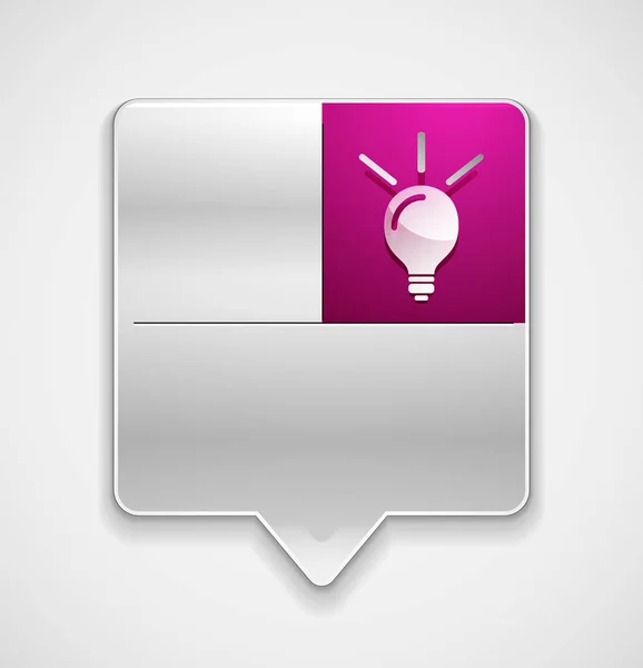 Лампочка, нова концепція веб-кнопка — стоковий вектор