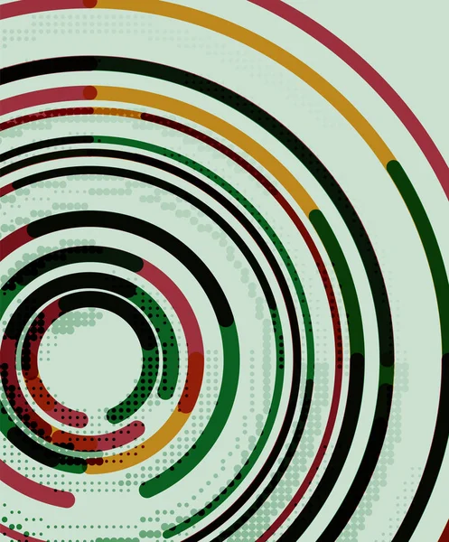 Dairesel çizgiler, daireler, geometrik arka plan — Stok Vektör