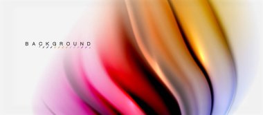 Bulanık sıvı arka plan renkleri, özet satırları, vektör çizim dalgalar