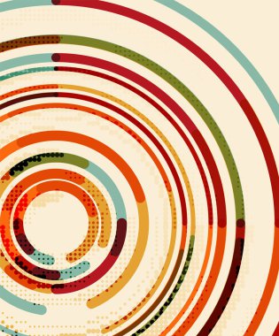 Dairesel çizgiler, daireler, geometrik arka plan