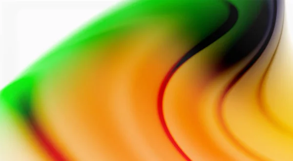 Вихревая жидкость текущие цвета эффект движения, голографический абстрактный фон — стоковый вектор