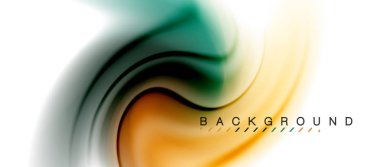 Girdap sıvısı akan renklerin hareket efekti, holografik soyut arkaplan