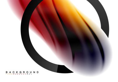 Girdap sıvısı akan renklerin hareket efekti, holografik soyut arkaplan