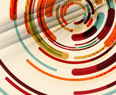 Dairesel çizgiler, daireler, geometrik arka plan