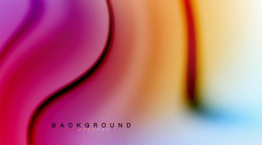 Girdap sıvısı akan renklerin hareket efekti, holografik soyut arkaplan