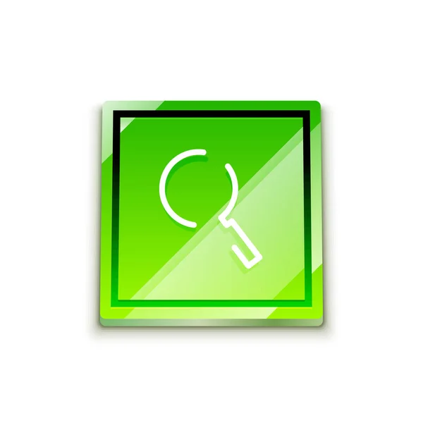 Sök magnifyier web-knappen, förstora ikonen. Modern förstoringsglas skylt, webbdesign eller mobilapp — Stock vektor