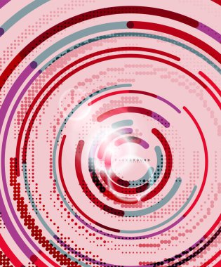 Dairesel çizgiler, daireler, geometrik arka plan