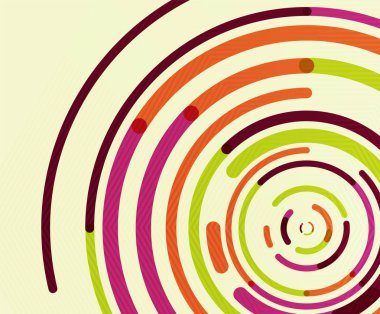 Dairesel çizgiler, daireler, geometrik arka plan