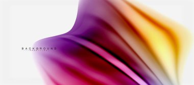 Bulanık sıvı arka plan renkleri, özet satırları, vektör çizim dalgalar