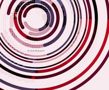 Dairesel çizgiler, daireler, geometrik arka plan