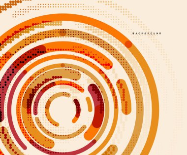Dairesel çizgiler, daireler, geometrik arka plan