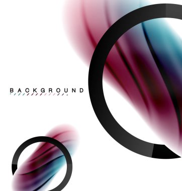 Girdap sıvısı akan renklerin hareket efekti, holografik soyut arkaplan