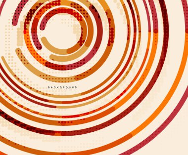 Dairesel çizgiler, daireler, geometrik arka plan