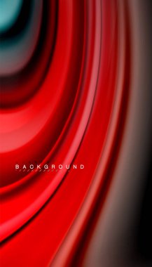 Siyah arkaplanda soyut dalga çizgileri sıvı gökkuşağı stili renk çizgileri