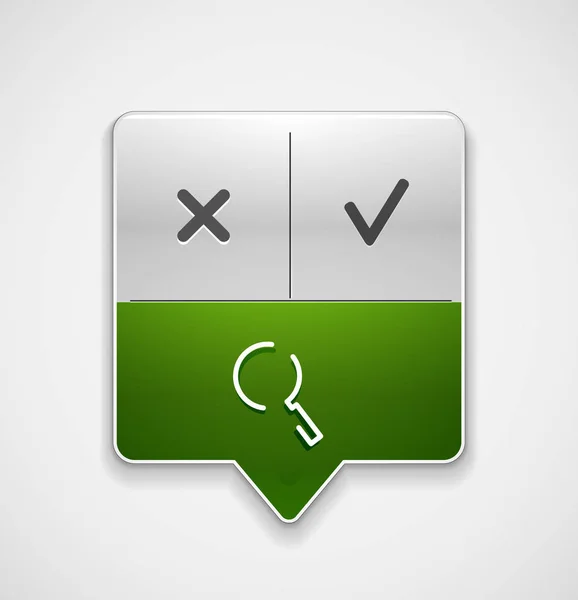Suche Lupe Web-Taste, vergrößern Sie das Symbol. Modernes Lupenschild, Webseiten-Design oder mobile App — Stockvektor