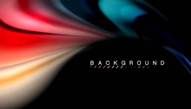 Sıvı vektör dalga arka plan renkleri karıştırma