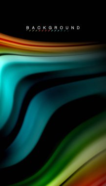 Sıvı vektör dalga arka plan renkleri karıştırma