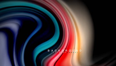 Sıvı vektör dalga arka plan renkleri karıştırma