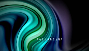 Sıvı vektör dalga arka plan renkleri karıştırma