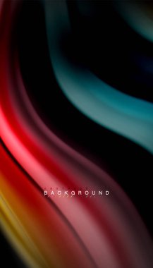 Sıvı vektör dalga arka plan renkleri karıştırma